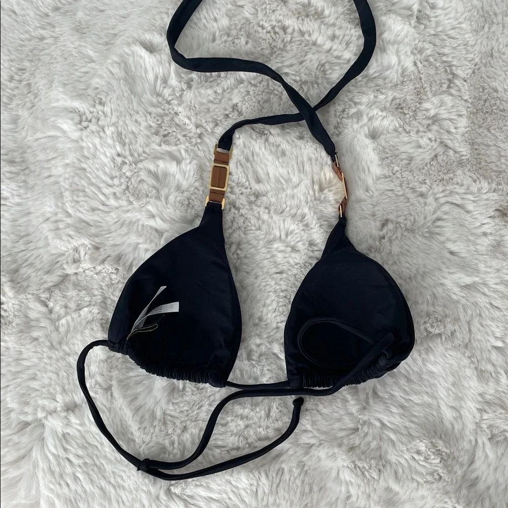 VIX Bikini Top with Gold and leather accent - Picture 7 of 8